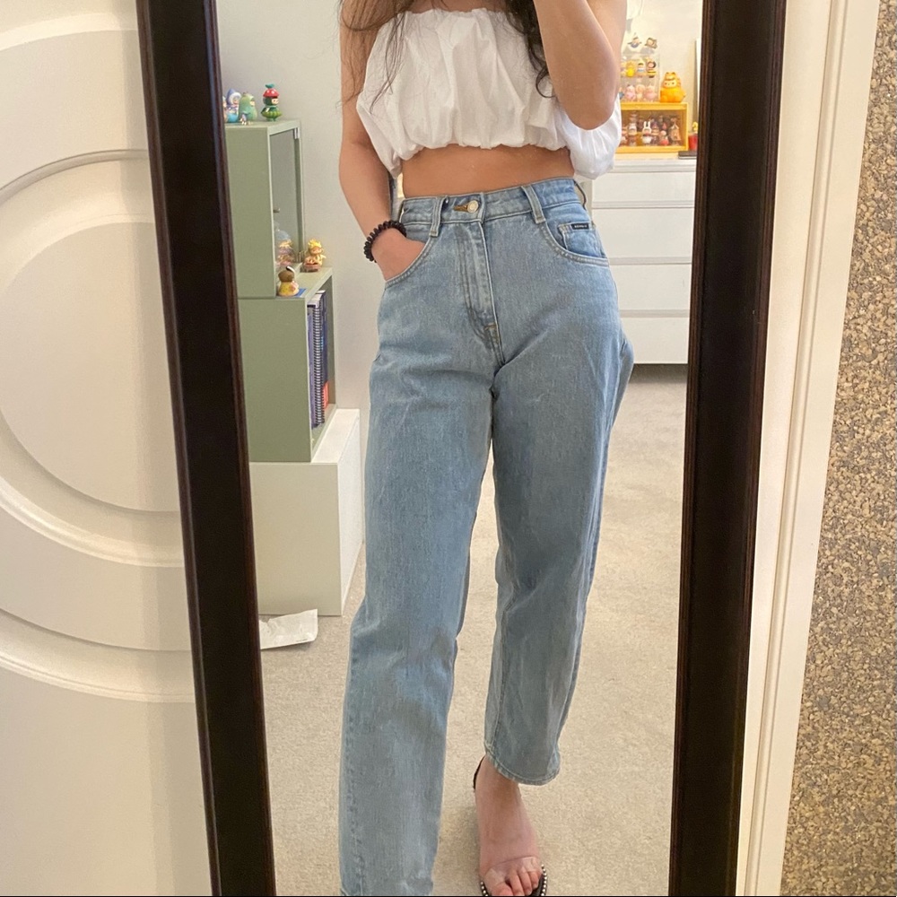 CLEARANCE❗️Frank and Oak high rise baggy jeans size 23